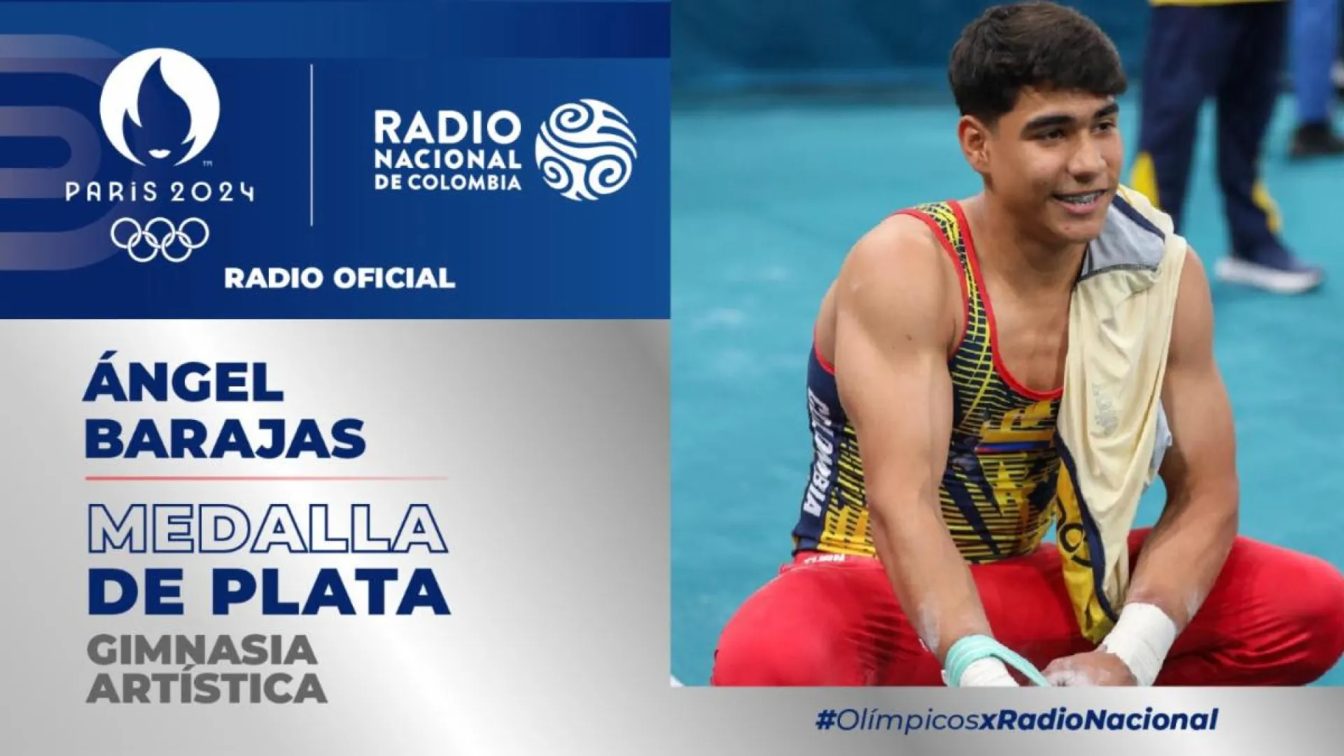 Escuche cómo Ángel Barajas gana la primera medalla para Colombia en los Juegos Olímpicos París 2024