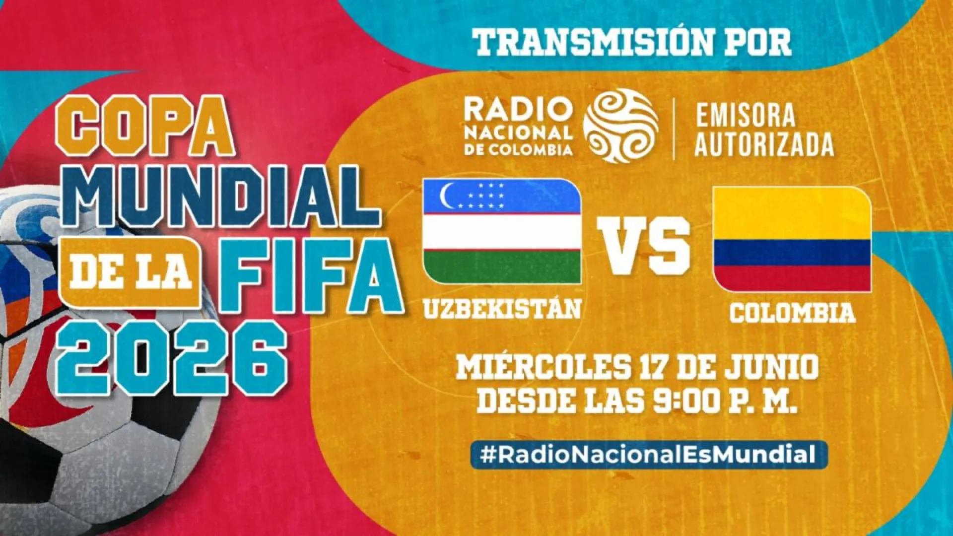 En vivo: Colombia vs Uzbekistán ¡El debut de la tricolor por Radio Nacional de Colombia!
