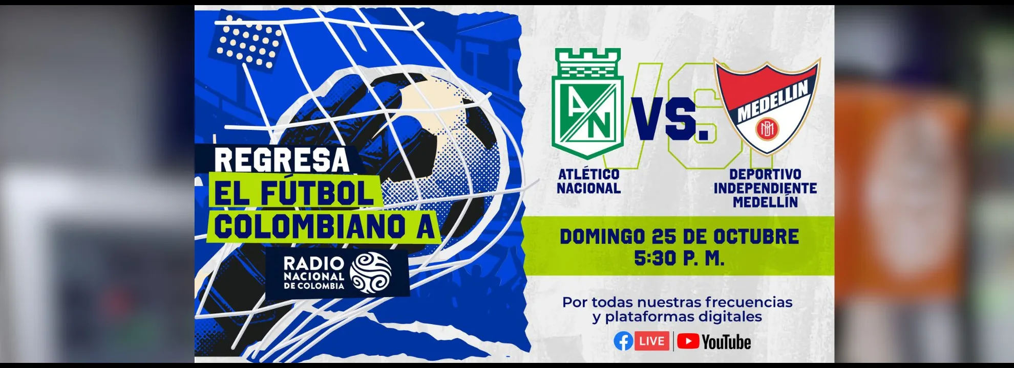 El mundialmente famoso narrador regresa a los micrófonos con un clásico que puede definir el futuro de la liga cuando nos acercamos al final de la fase regular. 