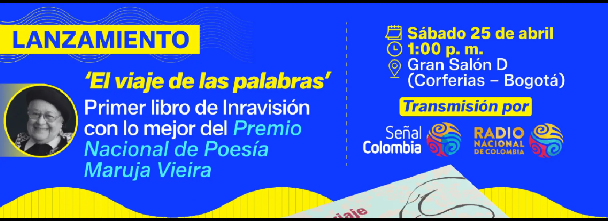 ‘El viaje de las palabras’, el primer libro de poesía de Inravisión que será lanzado en la FILBO