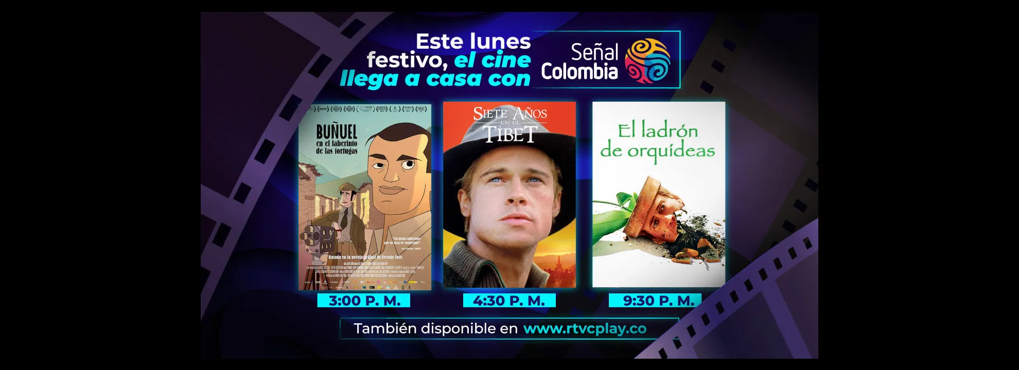 Este lunes festivo el cine llega a casa con Señal Colombia