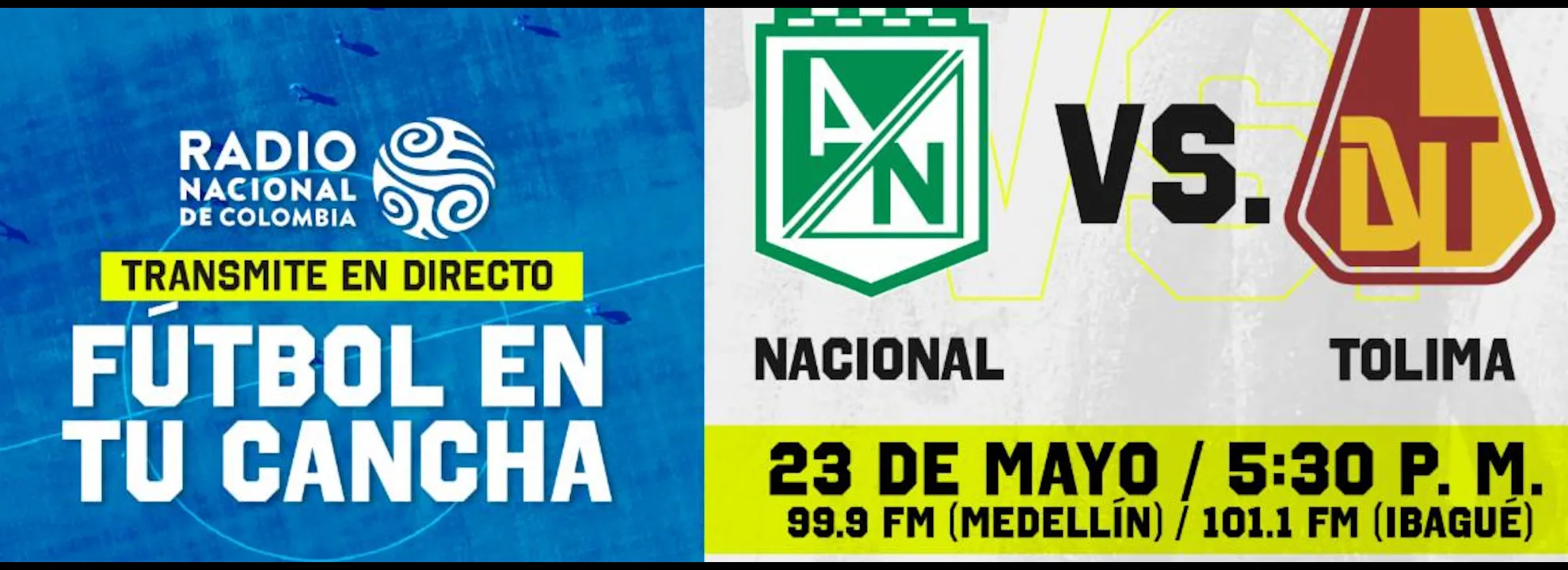 Nacional vs. Tolima: semifinal por Radio Nacional de Colombia