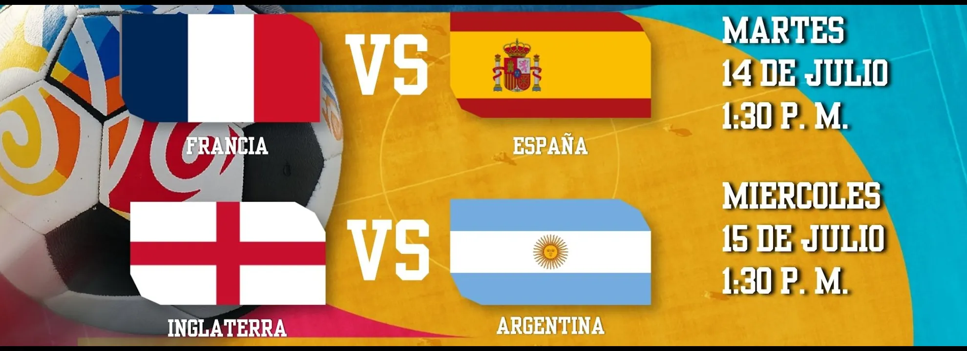 Definidas las semifinales del Mundial 2026
