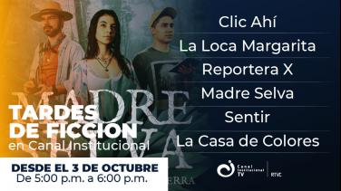 Canal Institucional te espera a las 5pm para sus "tardes de ficción"