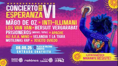 Concierto de la Esperanza: en directo por ﻿Señal Colombia y Radio Nacional de Colombia