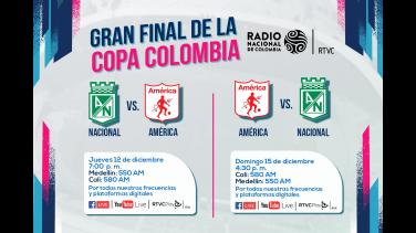 La gran final de la Copa Colombia se vive por Radio Nacional