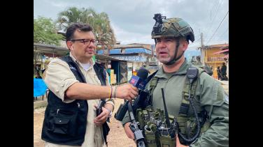 En directo desde El Plateado transmite Radio Nacional de Colombia y RTVC Noticias