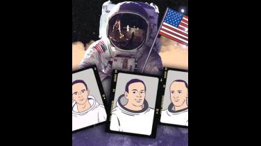 Los astronautas que llegaron a la Luna, al estilo de Mi Señal