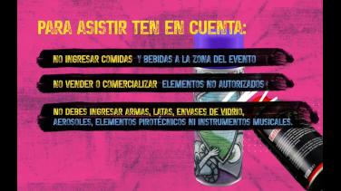 Recomendaciones para asistir al Concierto de la Esperanza