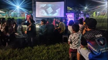 ¡El cine sigue recorriendo Arauca! ‘Cine con la gente’ llegó al asentamiento El Recreo