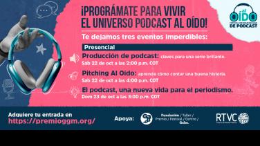 Cinco razones para no perderte el III Festival Iberoamericano de Podcast al Oído