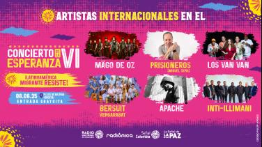¡Gratis! Concierto con legendarios artistas internacionales: un cartel de lujo con entrada libre