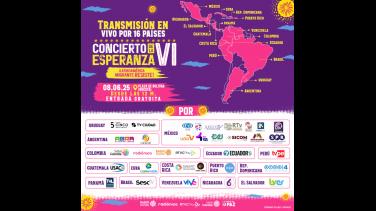 ¡16 países y más de 30 canales de televisión! Latinoamérica y el Caribe vivirán en directo el Concierto de la Esperanza 