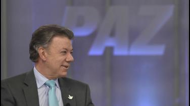 Presidente Juan Manuel Santos explica justicia transicional