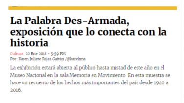 LA PALABRA DES-ARMADA