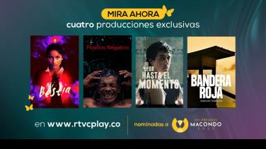 Cuatro producciones de RTVCPlay nominadas a los Premios Macondo 2025