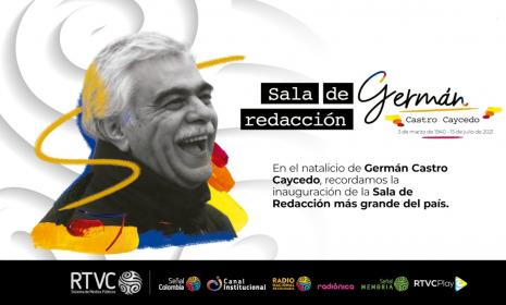 La ‘Sala de Redacción Germán Castro Caycedo’: un homenaje de RTVC al legado de este periodista y escritor colombiano