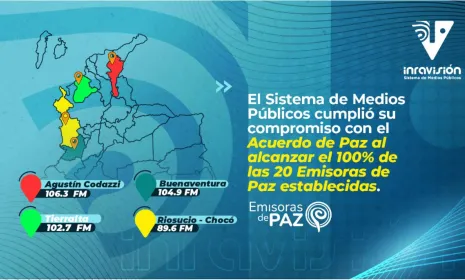 Siete años de la primera emisora de paz, Inravisión cumplió con el 100% del Acuerdo