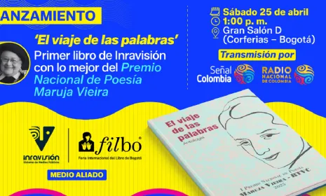  ‘El viaje de las palabras’, el primer libro de poesía de Inravisión que será lanzado en la FILBO