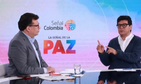 “El saboteo a la paz tiene distintas formas y mecanismos” afirma el Alto Comisionado para la Paz, dando primicias en Señal Colombia, la señal de la paz