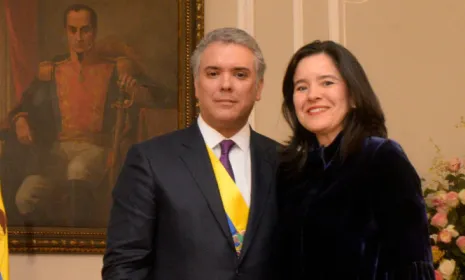 Iván Duque y Sylvia Constaín, RTVC Medios Públicos