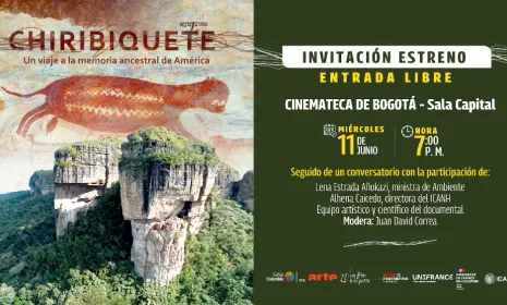 Llega a la Cinemateca Distrital el documental Chiribiquete, un viaje a la memoria ancestral de América La coproducción de Señal Colombia, ARTE France, Un film à la patte y Medio de Contención Producciones se verá en la Cinemateca Distrital, en el centro d