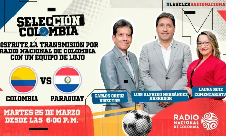 Radio Nacional de Colombia transmitirá Colombia vs. Paraguay desde Barranquilla para todo el país
