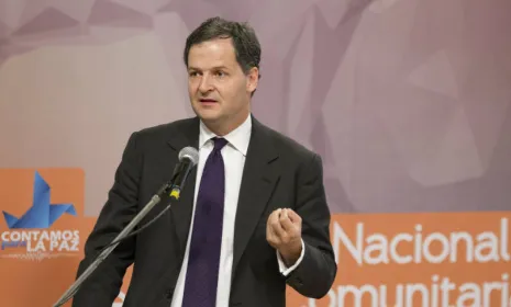 Alto comisionado de paz Sergio Jaramillo