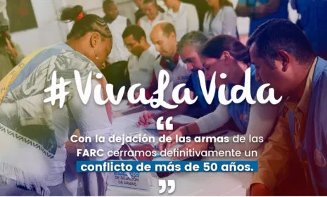 ¡Dejación de las armas de las Farc!