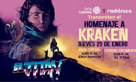 RTVC estrena ‘El Titán’, homenaje a Elkin Ramírez, líder de la mítica banda de rock Kraken