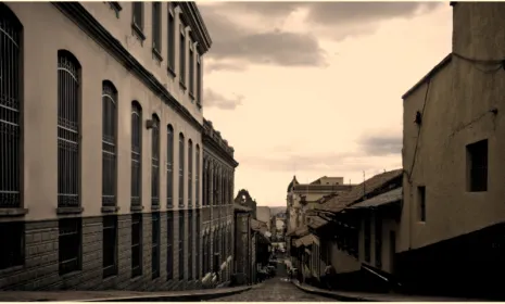 La candelaria en Bogotá. Foto tomada de https://www.flickr.com/photos/gogeid/