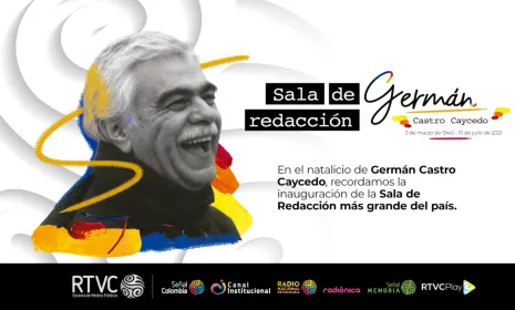 La ‘Sala de Redacción Germán Castro Caycedo’: un homenaje de RTVC al legado de este periodista y escritor colombiano