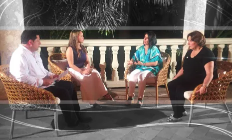 Mariana Garcés, Lina Rodríguez, Adelfa Martínez, en Conversemos de Economía