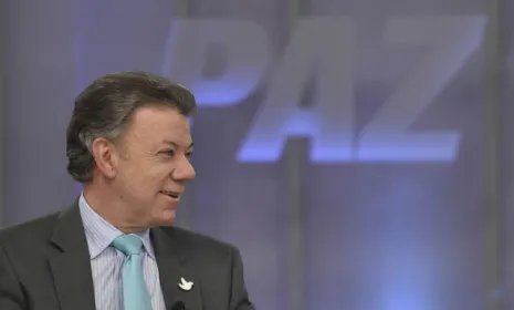 Presidente Juan Manuel Santos explica justicia transicional