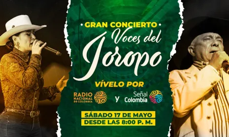 Cholo Valderrama, Reynaldo Armas, Luis Silva, Milena Benítez, Jorge Guerrero y Aries Vigoth EN DIRECTO por Señal Colombia y Radio Nacional de Colombia