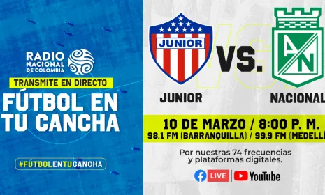 Junior vs. Nacional, el partido que llegará a todas las regiones del país