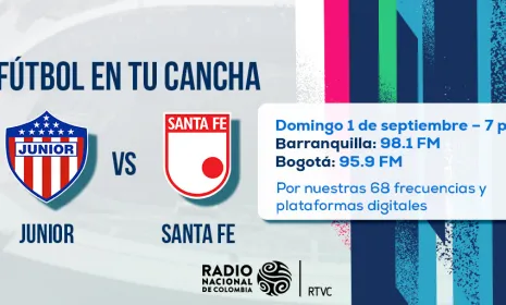 Dónde escuchar Junior vs. Santa Fe
