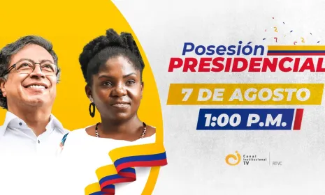 Posesión presidencial de Gustavo Petro en Canal Institucional