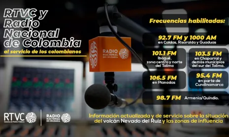 Radio Nacional de Colombia, al servicio de los ciudadanos en la zona influencia del volcán Nevado del Ruiz