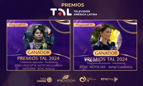 RTVC Noticias es el mejor informativo de la televisión pública de América Latina y realizó la mejor cobertura especial