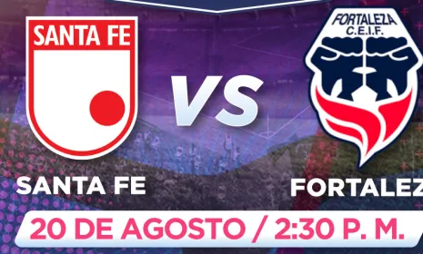 Fortaleza busca el milagro ante Santa Fe en la última jornada: viva este partido por Señal Colombia