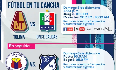 Radio Nacional de Colombia lleva la definición de los cuadrangulares a todo el país