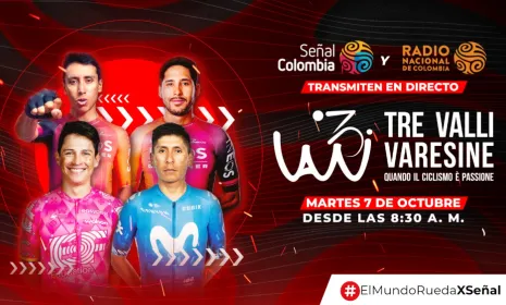 Vea por Señal Colombia a Tadej Pogacar, Egan Bernal y Nairo Quintana en la Tre Valli Varesine