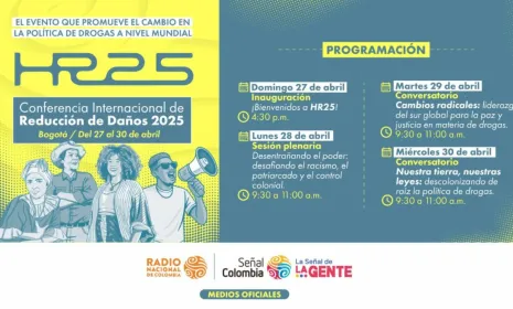 Prográmese con la agenda de la conferencia que promueve el cambio en la política mundial de drogas