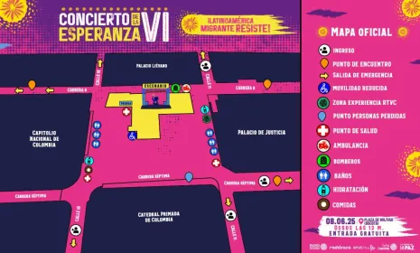 Entrada libre a la Plaza de Bolívar por el Concierto de la Esperanza