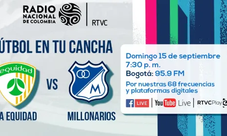 Así podrá escuchar el encuentro entre Equidad vs. Millonarios 