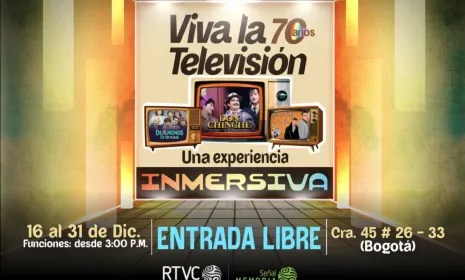 Llega a Bogotá ¡Viva la televisión! Una experiencia mágica e inmersiva 360° de talla mundial