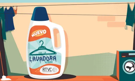 Con la lavadora al fondo