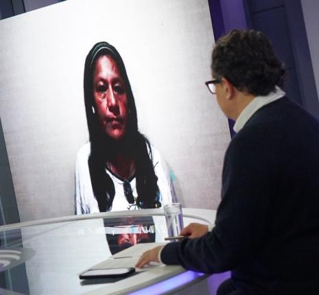 EXCLUSIVO EN NOCHES DE OPINIÓN: Hollman Morris habla con Aída Quilcué en su primera entrevista como candidata a la Vicepresidencia