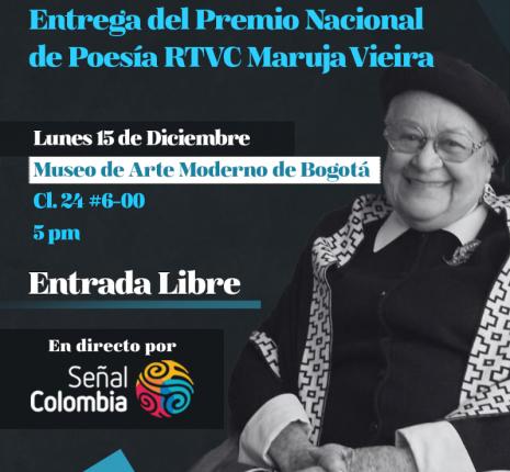 RTVC entrega el Premio Nacional de poesía Maruja Vieira